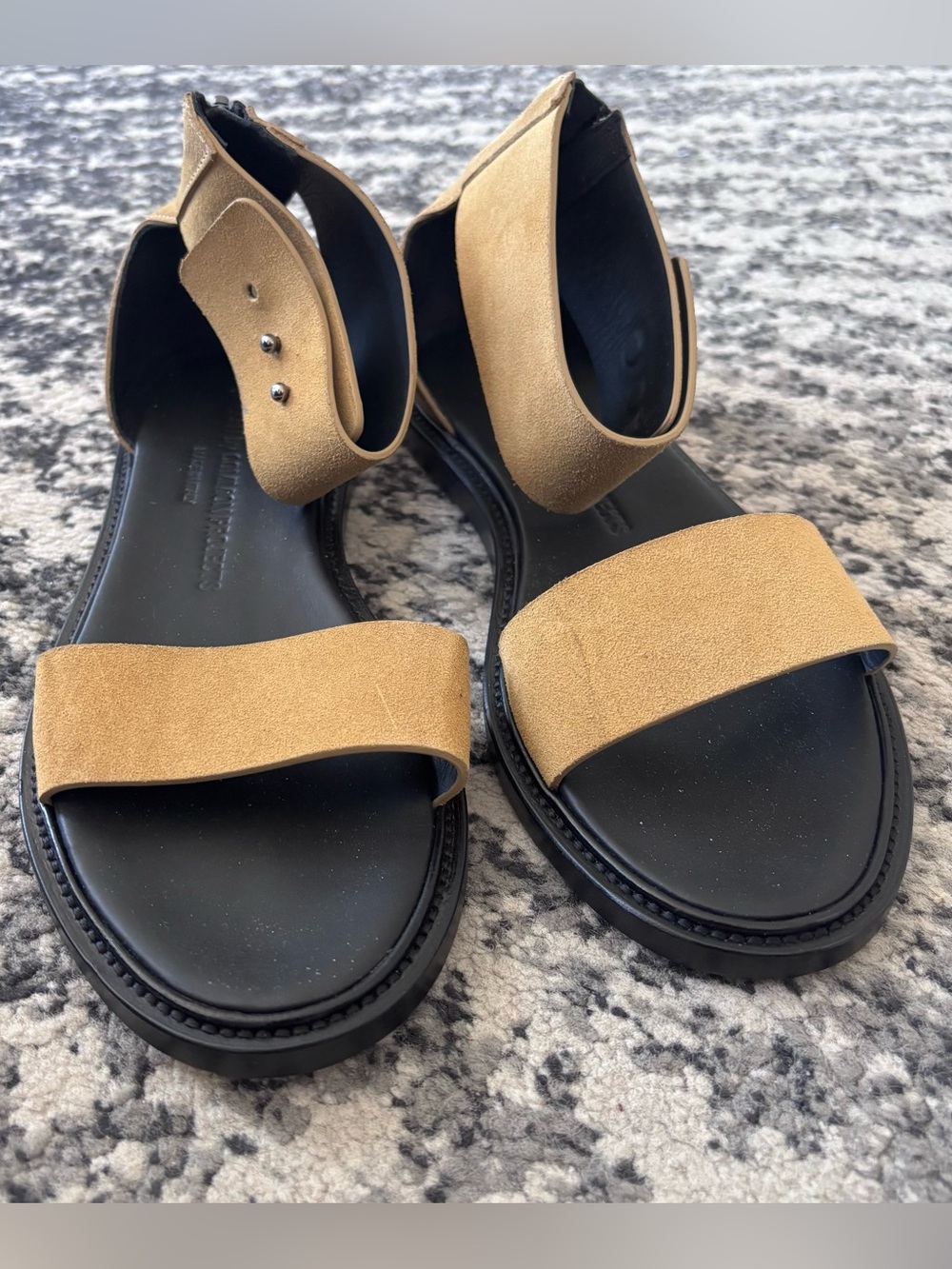 Common Projects Women's Tan Suede Ankle-Strap Sandals Size 36/6 NWOT